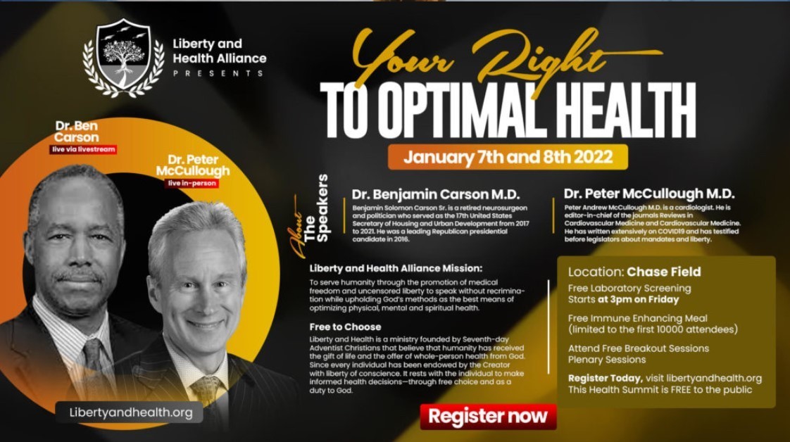 Optimal Health event flyer