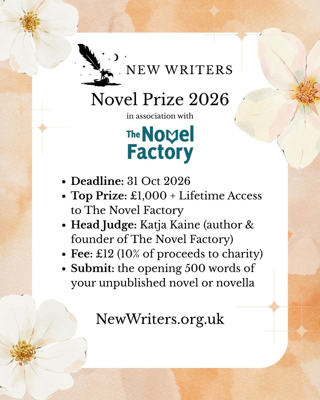 New Writers Novel Prize