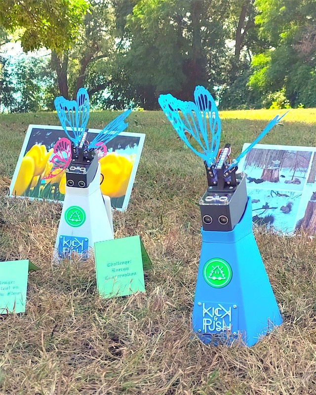 Blue team stand