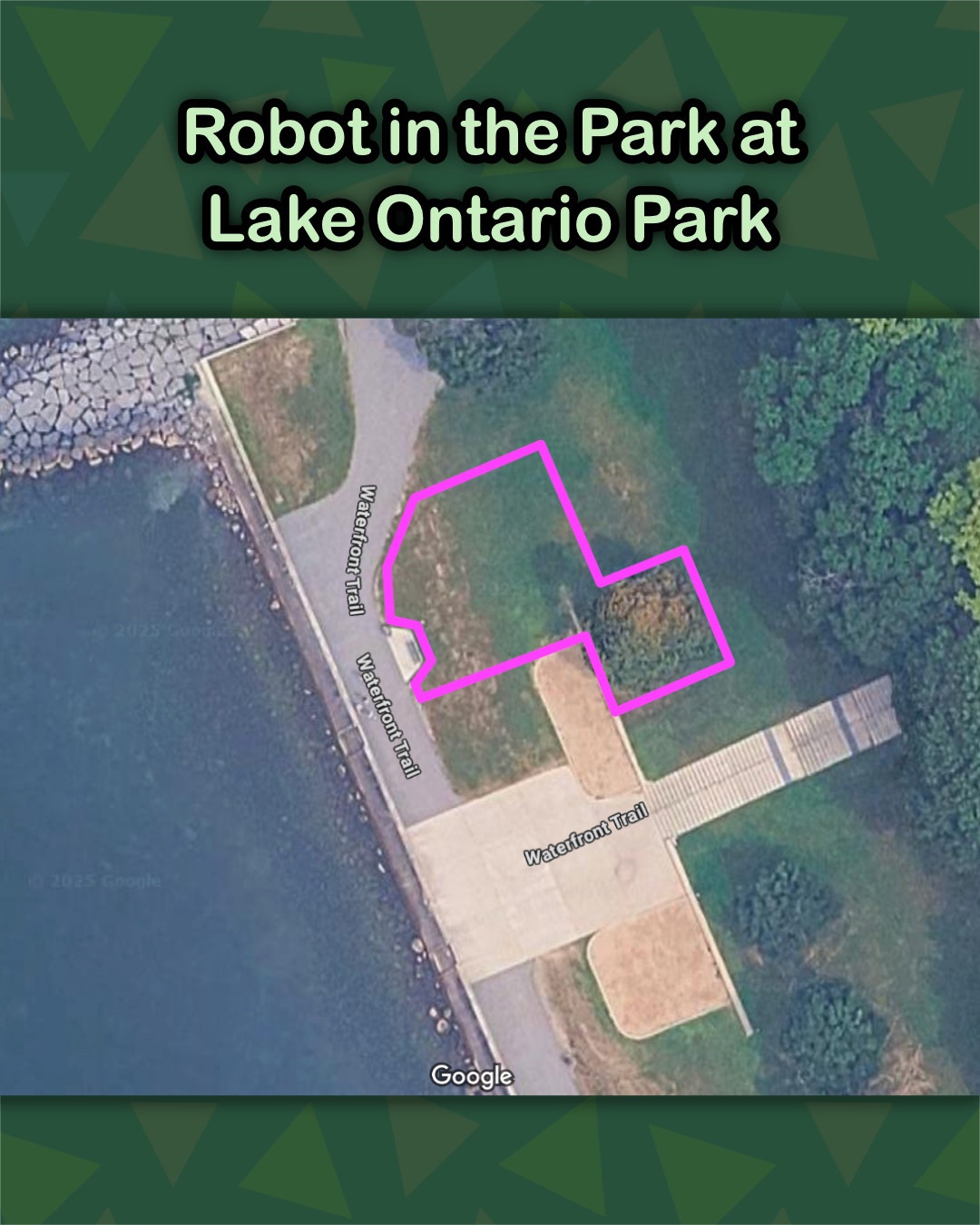 Satellite view of the zone