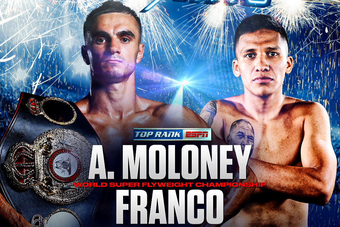 Moloney vs Franco. Image: Top Rank.