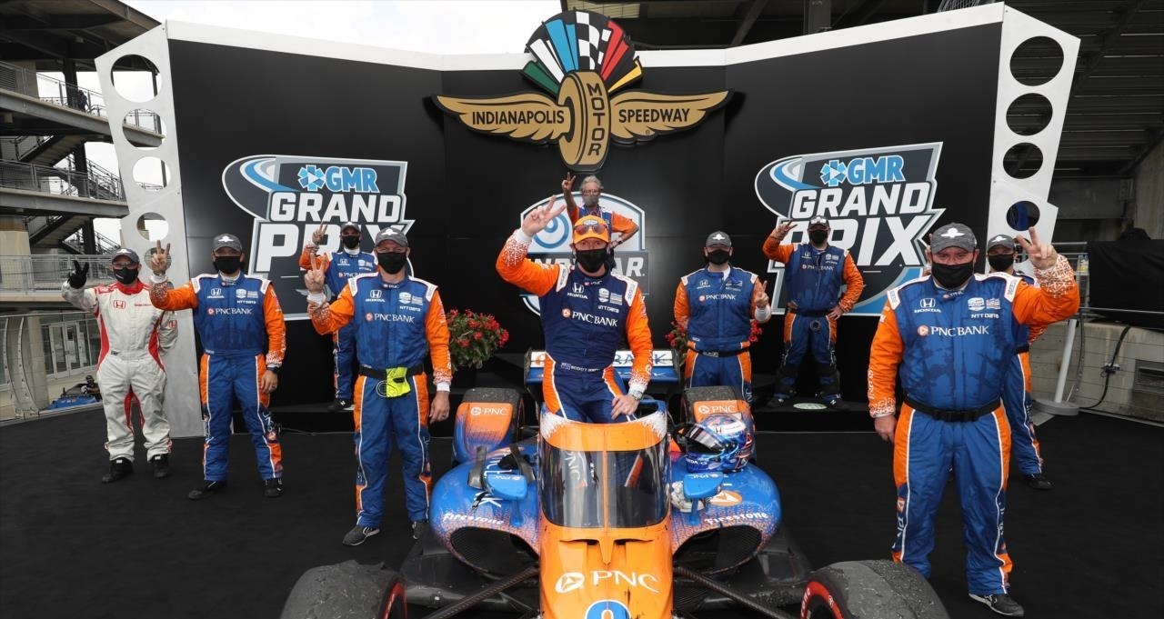 Scott Dixon winning the GMR Grand Prix. Photo: Scott Dixon, Facebook.