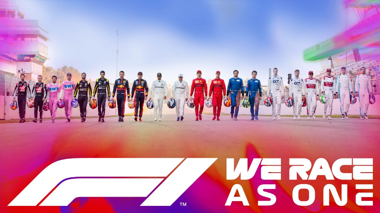 F1's "We Race As One" anti-racism campaign.