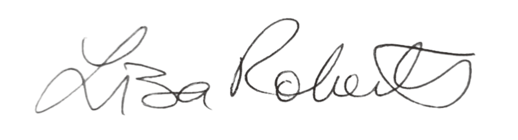 Lisa Roberts signature