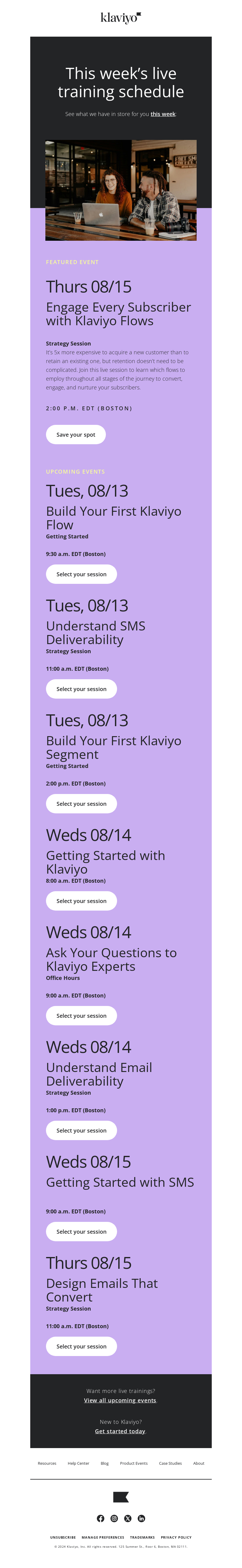 Klaviyo Email