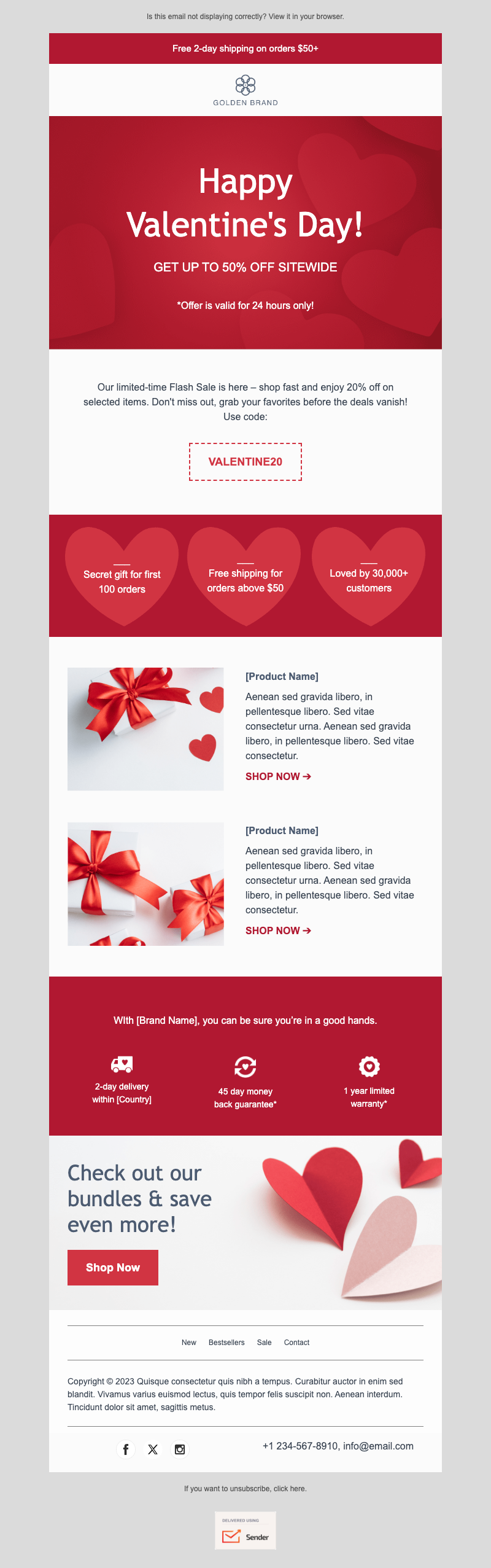 Love-filled savings: 30% off!