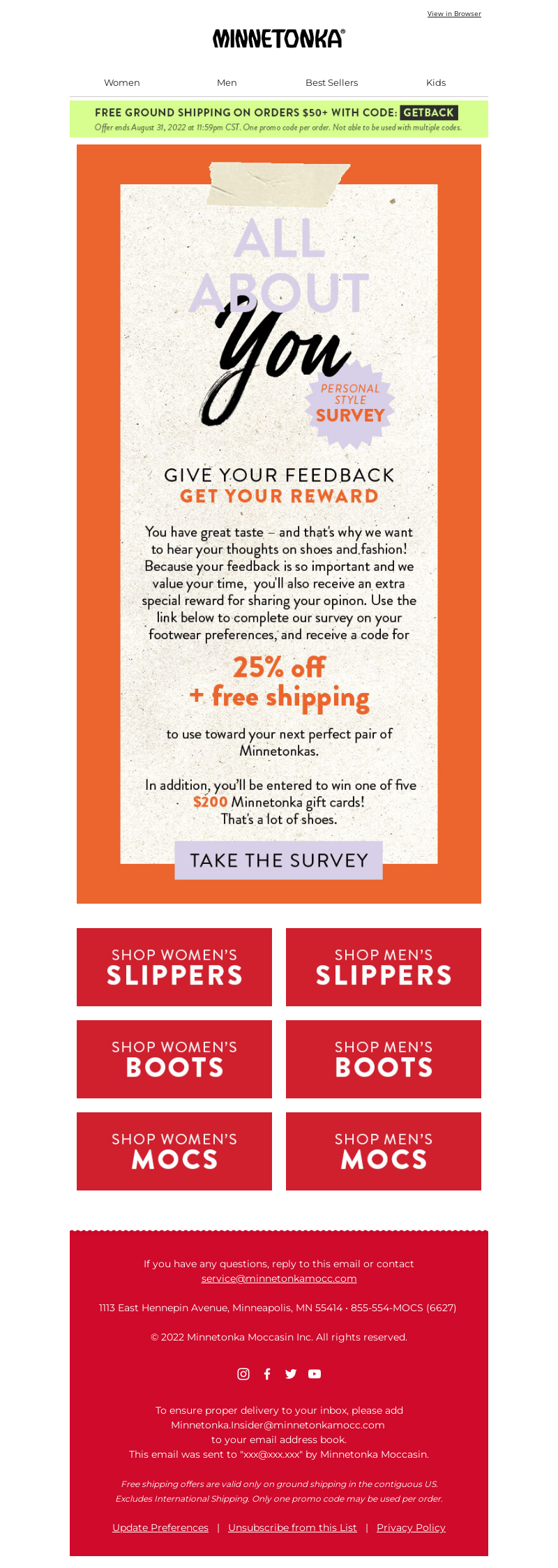 Tell us what you think in this survey!