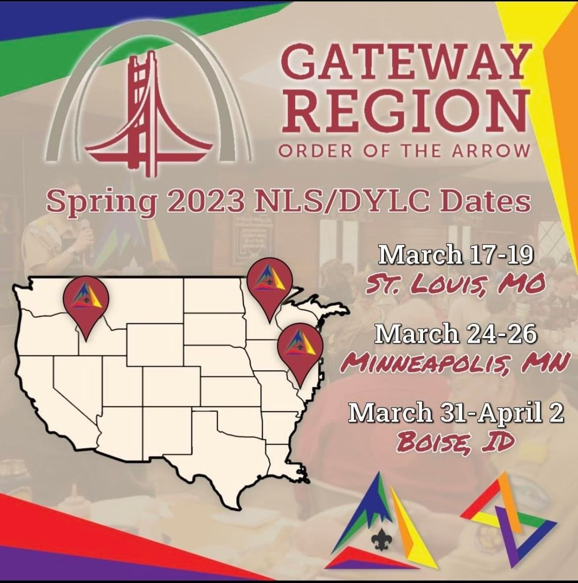 Spring 2023 Gateway Region NLS/DYLC Dates