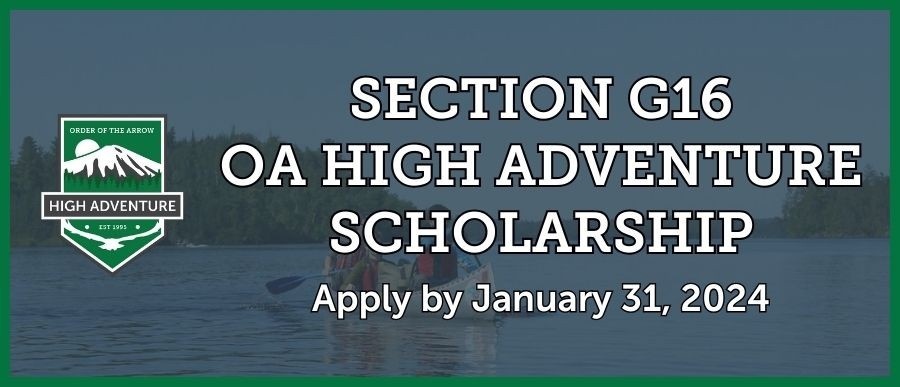 Section G16 OA High Adventure Scholarship
