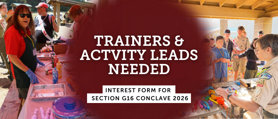 Trainers and Activity Leads Interest Form for Conclave