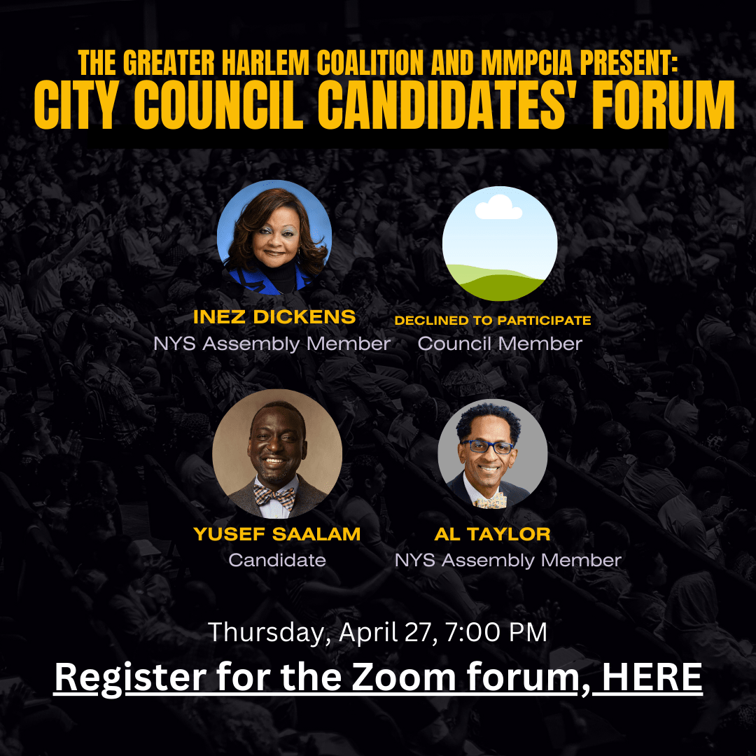 Register for the Harlem Candidates' Forum