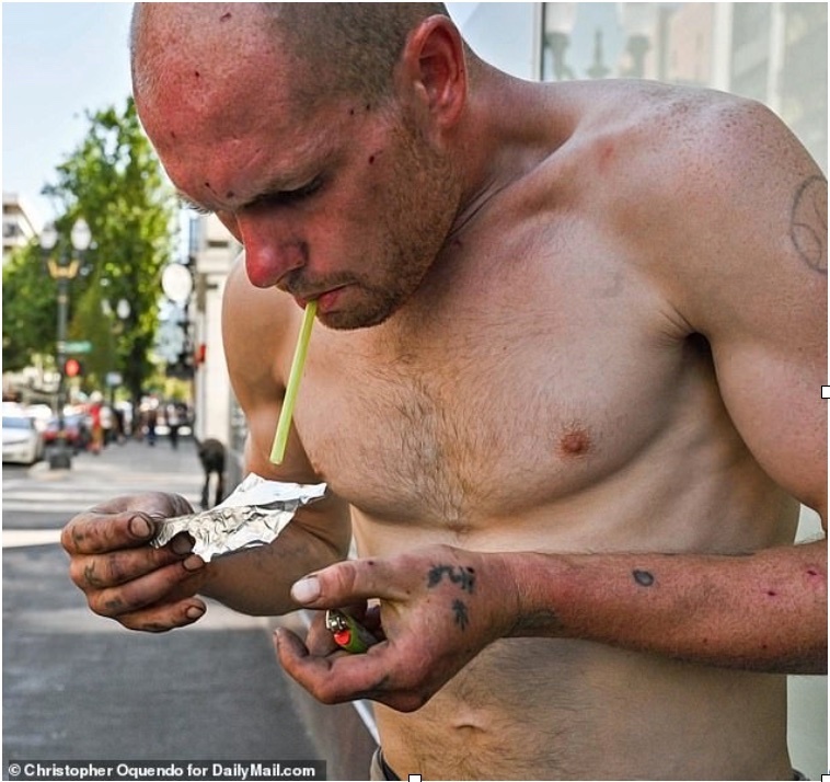 Street addicts, Utah with his wife Donna SAY the policy “made it worse. Don't get me wrong, it makes it better for us but getting the police off our backs and giving us free pipes and foil to do our drugs is not going to get us off the streets.'