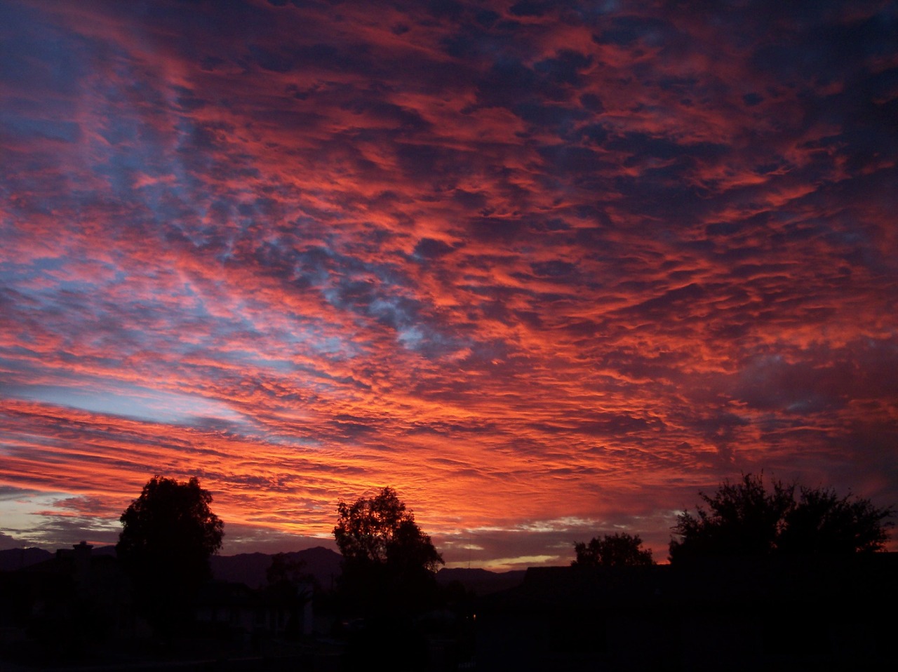Clouds in the sky at sunset