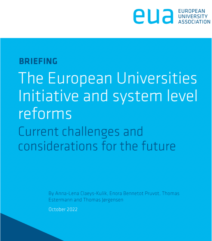 The European Universities Initiative and system level reforms