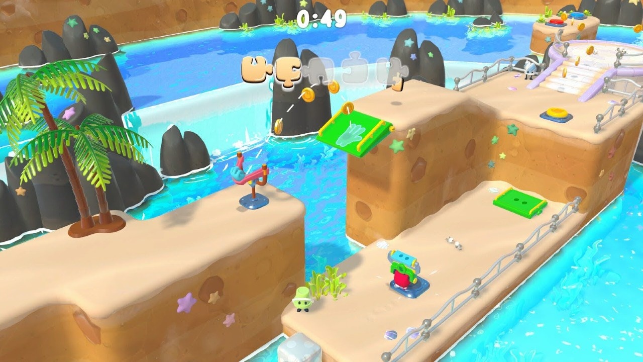 All Hands on Deck screenshot showing cooperative puzzle platforming