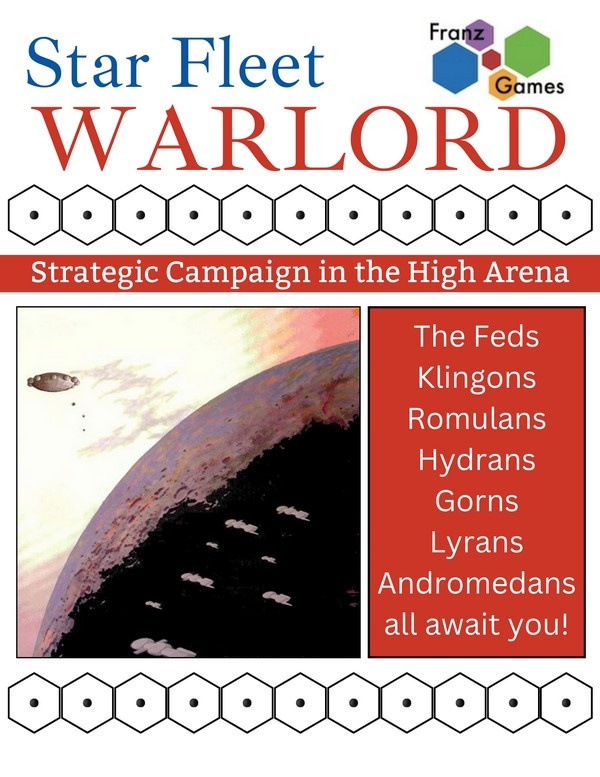 Star Fleet Warlord image ad for Franz Games