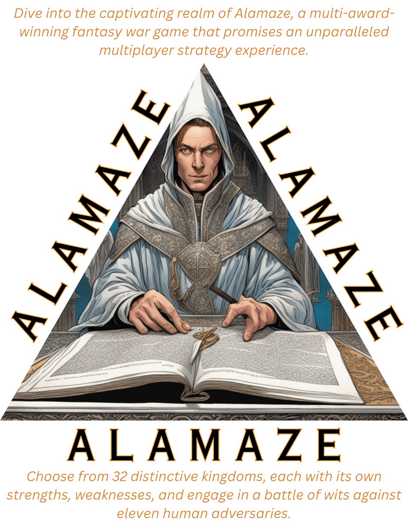 Alamaze image ad for Old Man Games