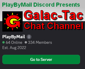 PBM image ad for the Galac-Tac chat channel of the PlayByMail Discord