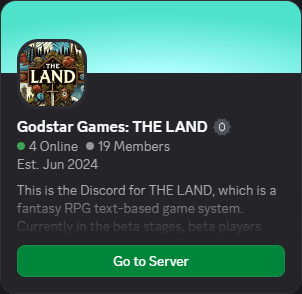 PBM image ad for Godstar Games: The Land Discord