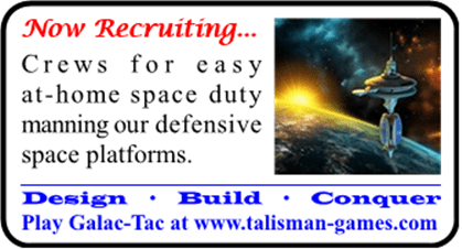 PBM image ad for Galac-Tac for Talisman Games