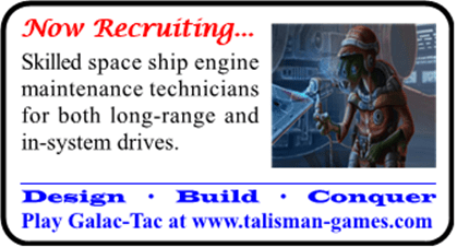 PBM image ad for Galac-Tac for Talisman Games