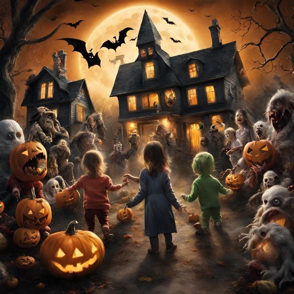 Halloween Image ad for the Play By Mail Facebook page