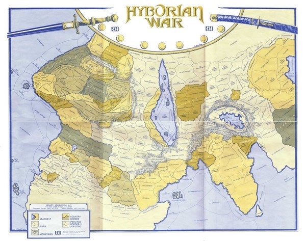 Hyborian War Wall Map