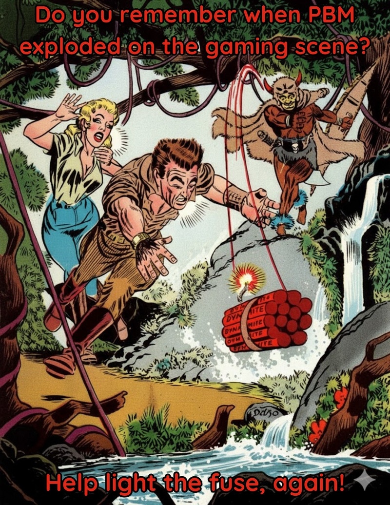 PBM image ad for Feudal Lords for Rick Loomis PBM