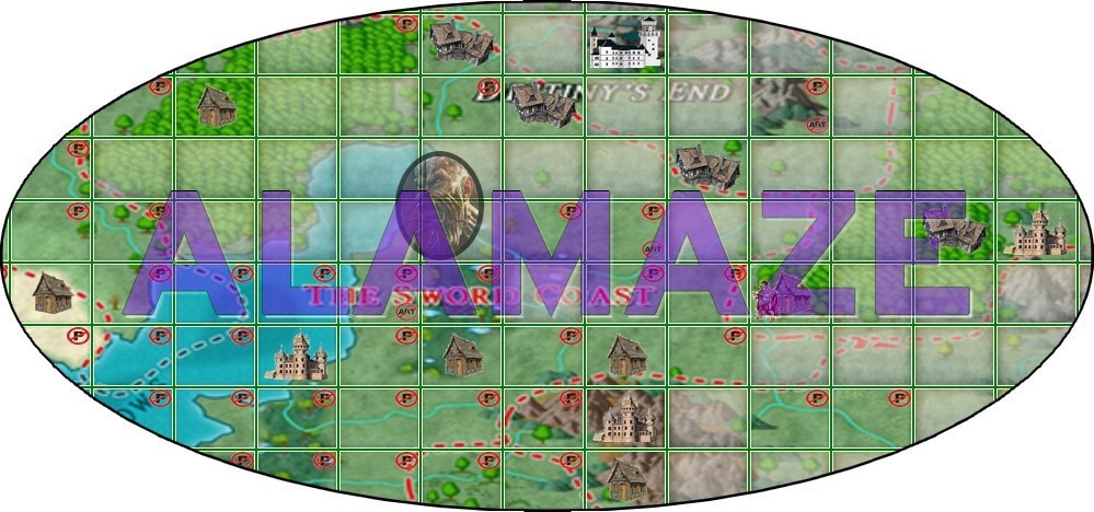 Alamaze Map image ad for Old Man Games, LLC