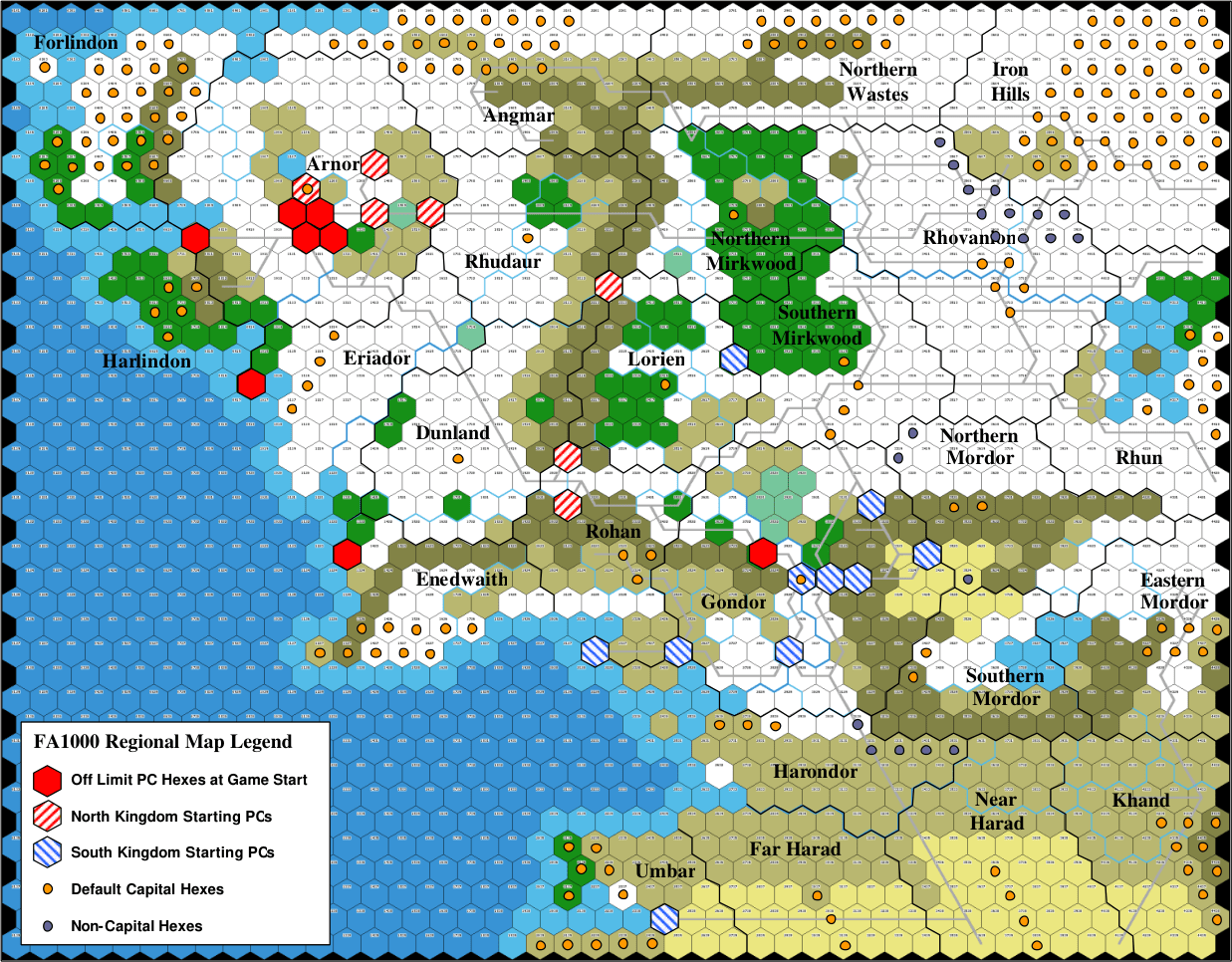 FA1000 map image for Middle-earth Games