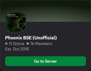 PBM image ad for the Phoenix: BSE Unofficial Discord