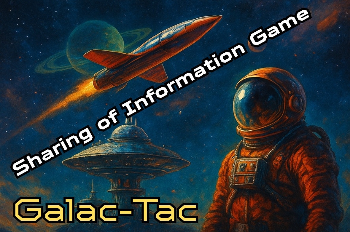 Image ad for the Sharing of Information Game of Galac-Tac