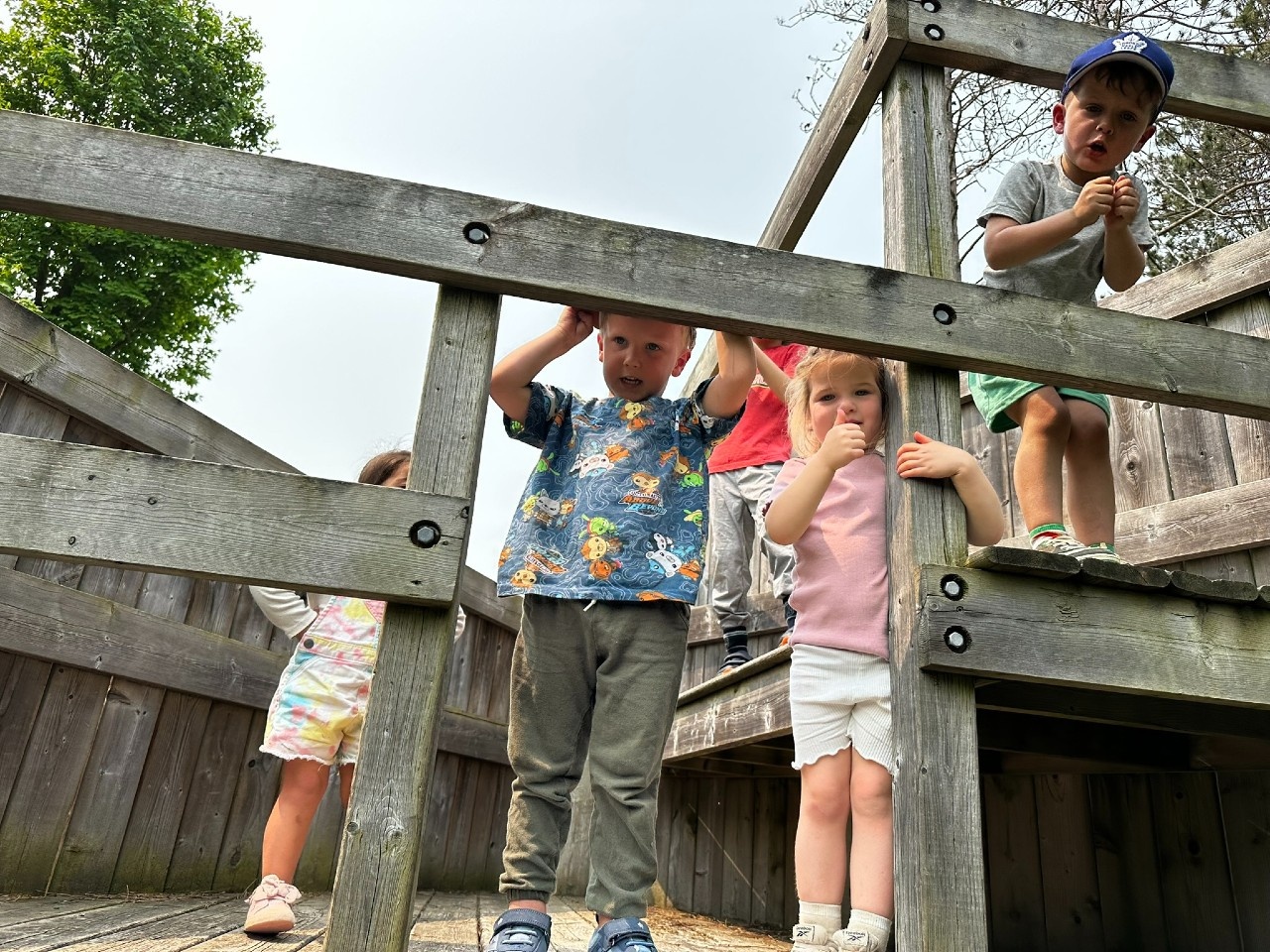 Kids at the Tiffin Nature School