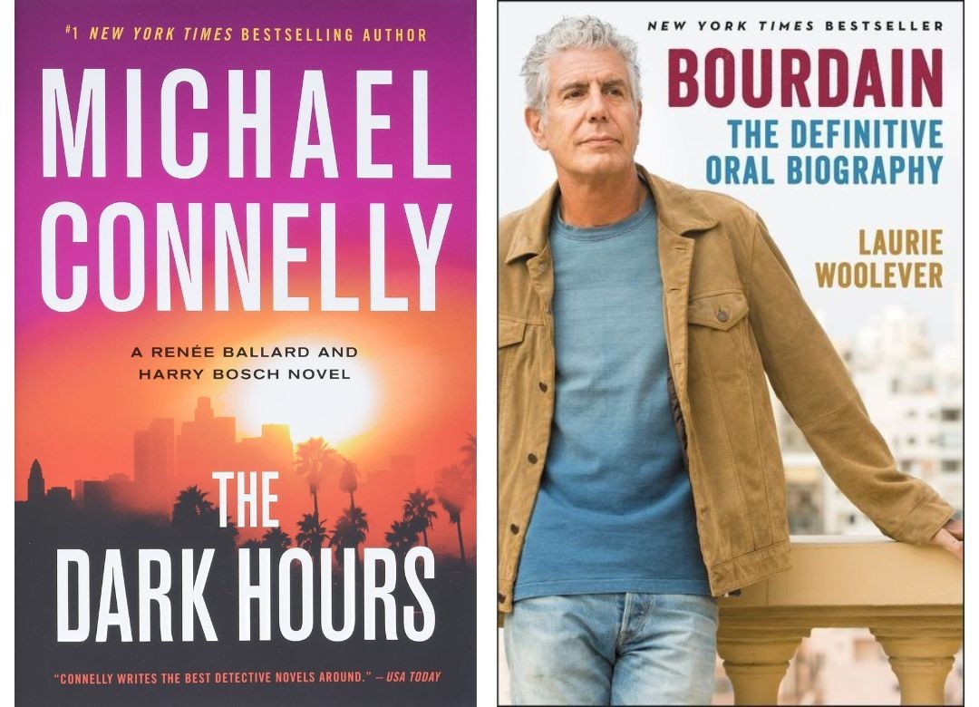 Michael Connelly's The Darkest Hours was the most checked out fiction book. And Laurie Woolever's Bourdain: The Definitive Oral Biography was the most checked out non-fiction book.