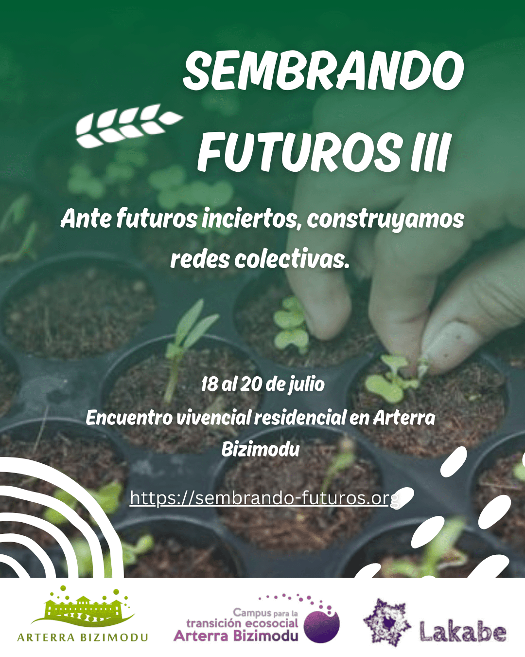 cartel promocional del evento sembrando futuros 3