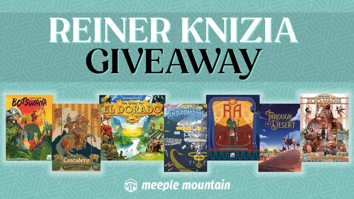 Enter our Reiner Knizia Giveaway