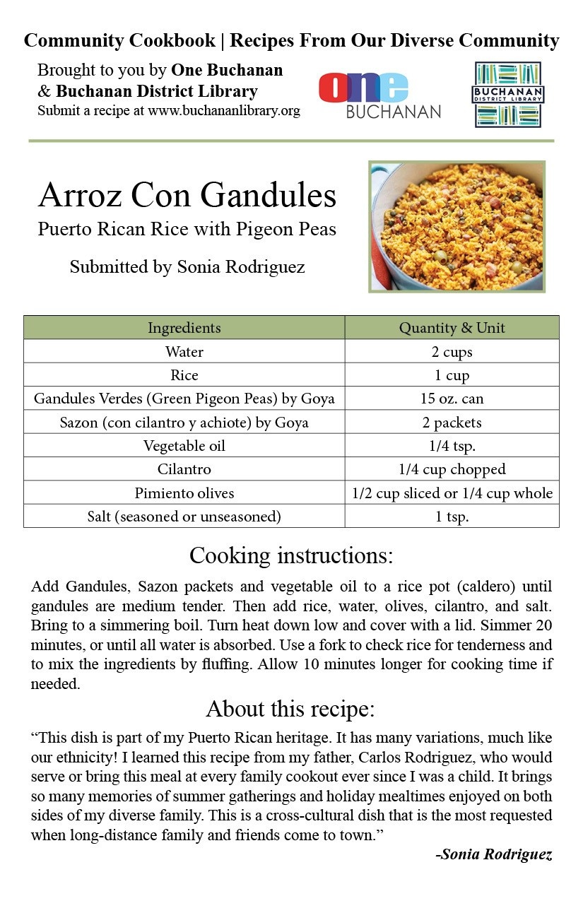 Recipe for Arroz Con Gandules