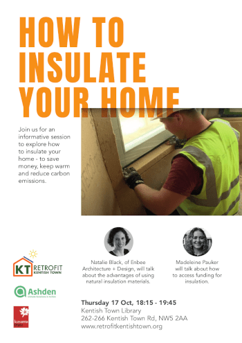 Poster for the 'How to Insulate your Home' talk