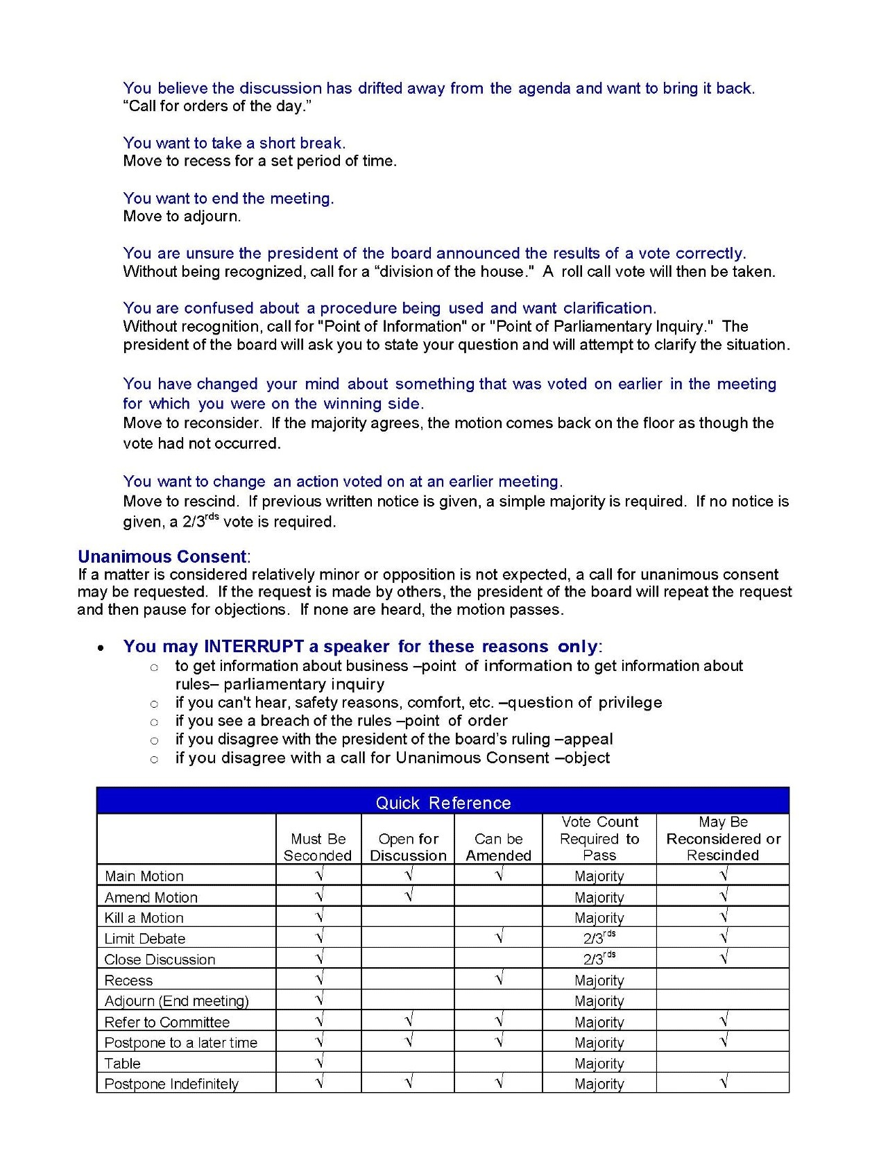 Prep for alternates and delegates
