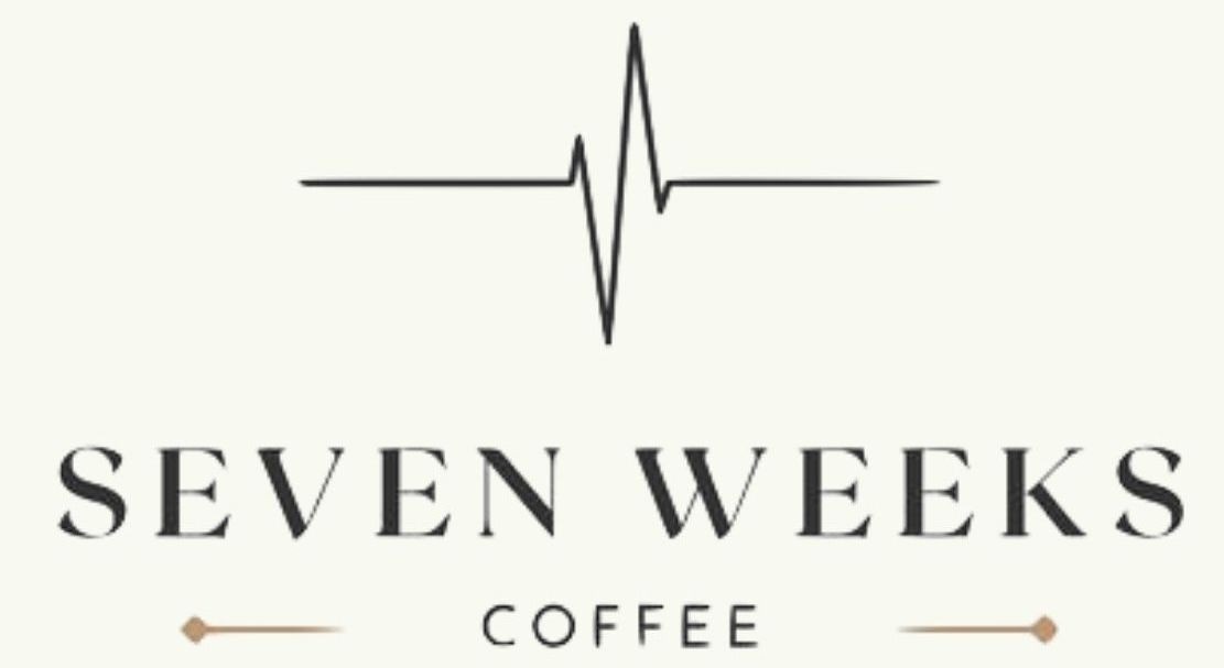 seven weeks coffee, they're logo is a heartbeat on a heart monitor