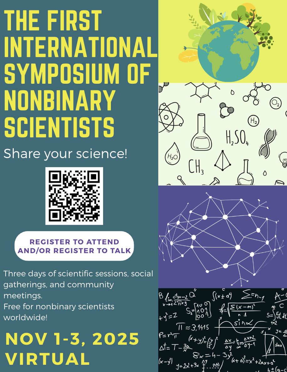 Symposium flyer with QR code