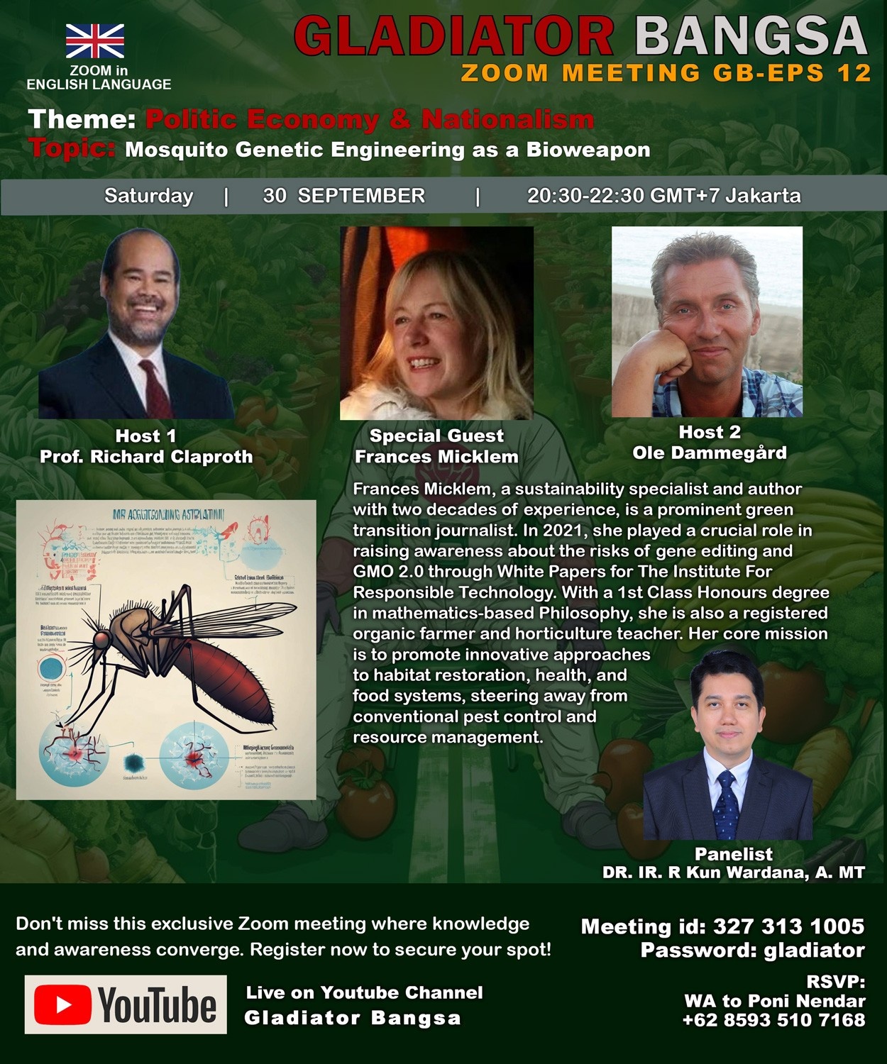 Mosquito Genetic Engineering as a Bioweapon