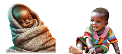AI-generated picture of babies