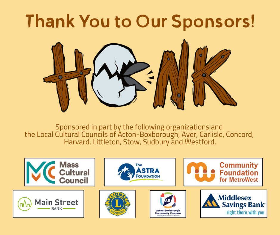 Graphic of colorful logos for community partners and sponsors.