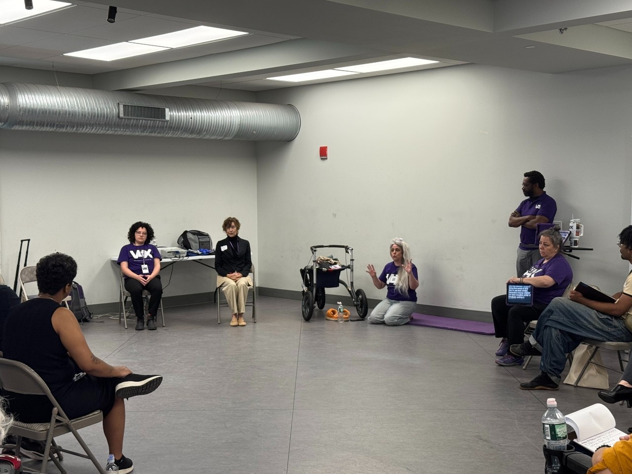 Voxers on their panel about Accessibility and what the pandemic shutdown taught us about inclusion at the Mass Creative summit in Northampton.