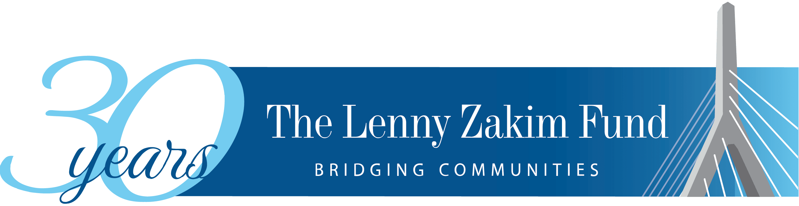 The Lenny Zakim Fund 30 years logo.