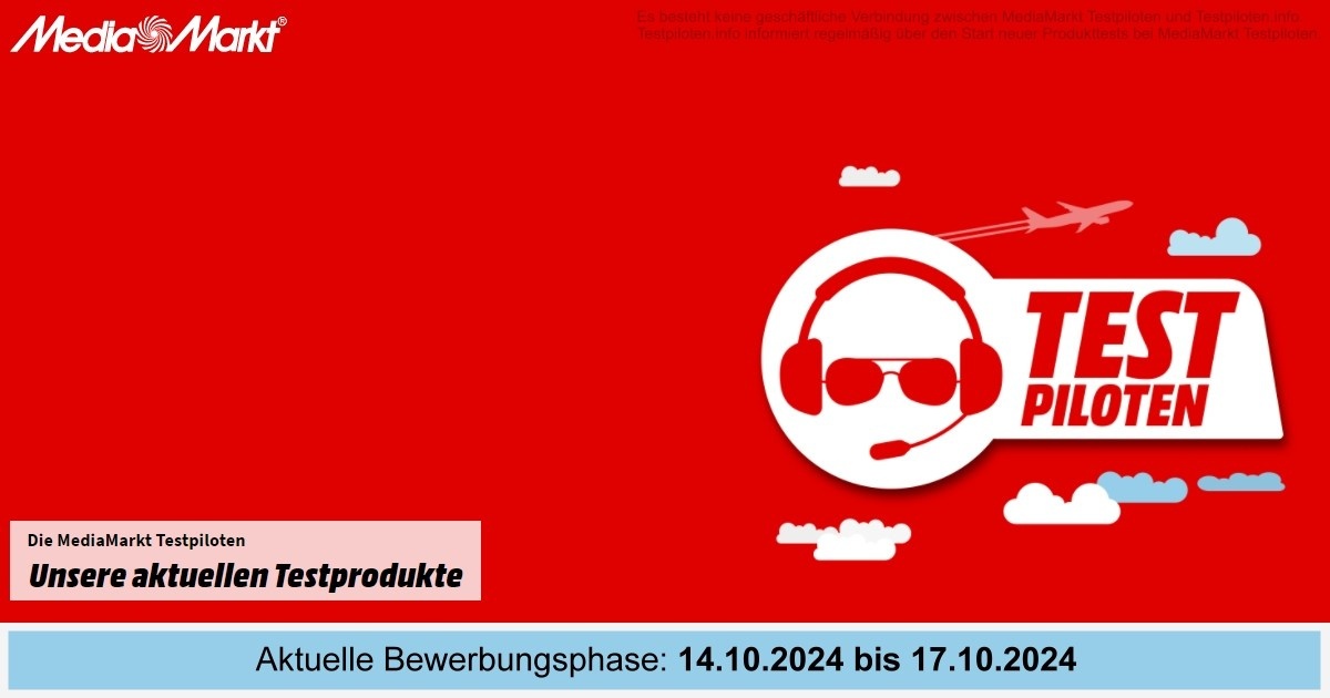 MediaMarkt Testpiloten - jetzt bewerben
