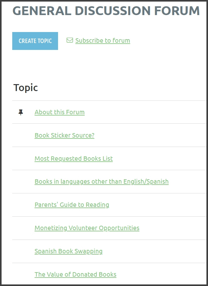Discussion forum