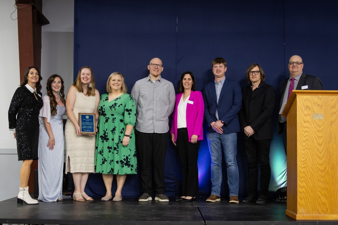 Some of the Iron Horse Arts District board on hand at the Holdrege Chamber Honors Banquet to receive our Heart of Holdrege Award.