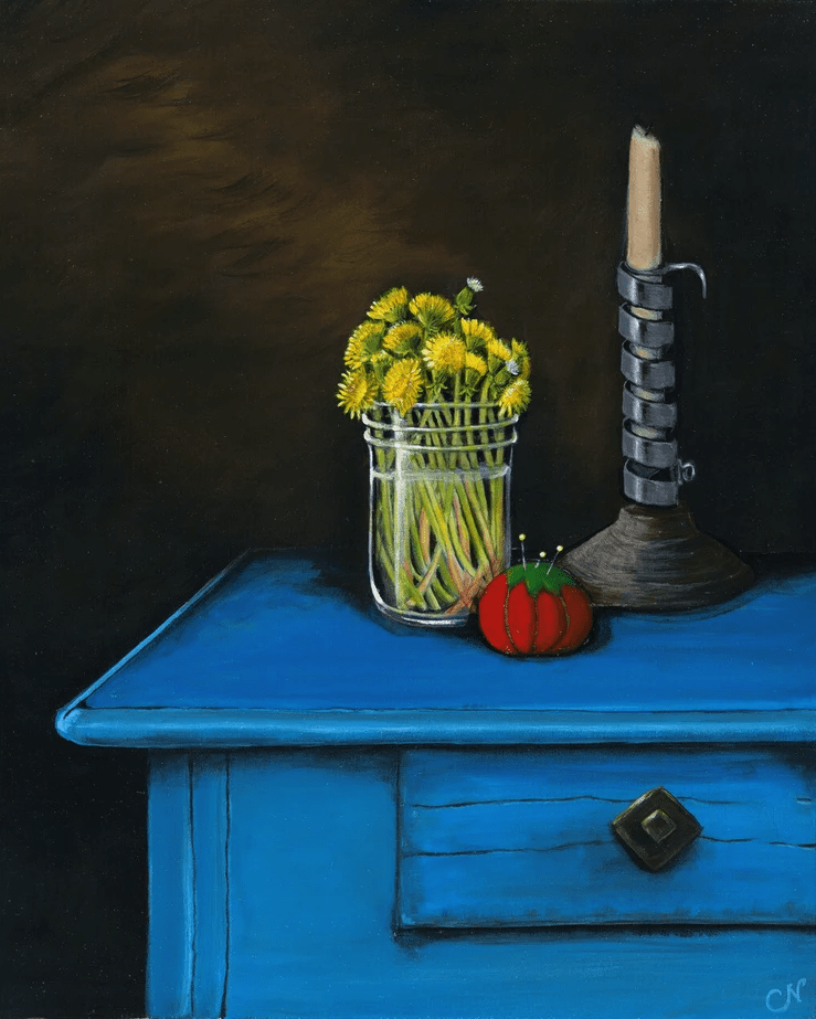 Dandelion Still Life by Chelsey Neville